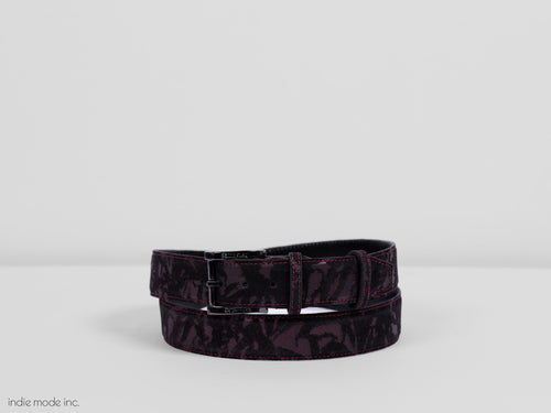 Kingsley Belt 362 Luxuria Bordeaux/Black