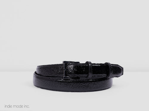 Kingsley Belt 357 Verniz Black/Black